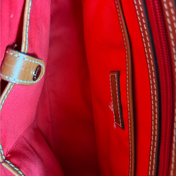 Dooney & Bourke Mustard Yellow Tote with Brown Accents - Picture 8 of 9